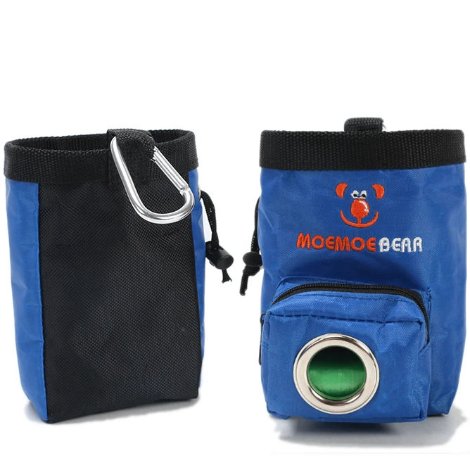 Сумка для собак и щенков синяя сумка прогулок с едой лакомством тренировочная