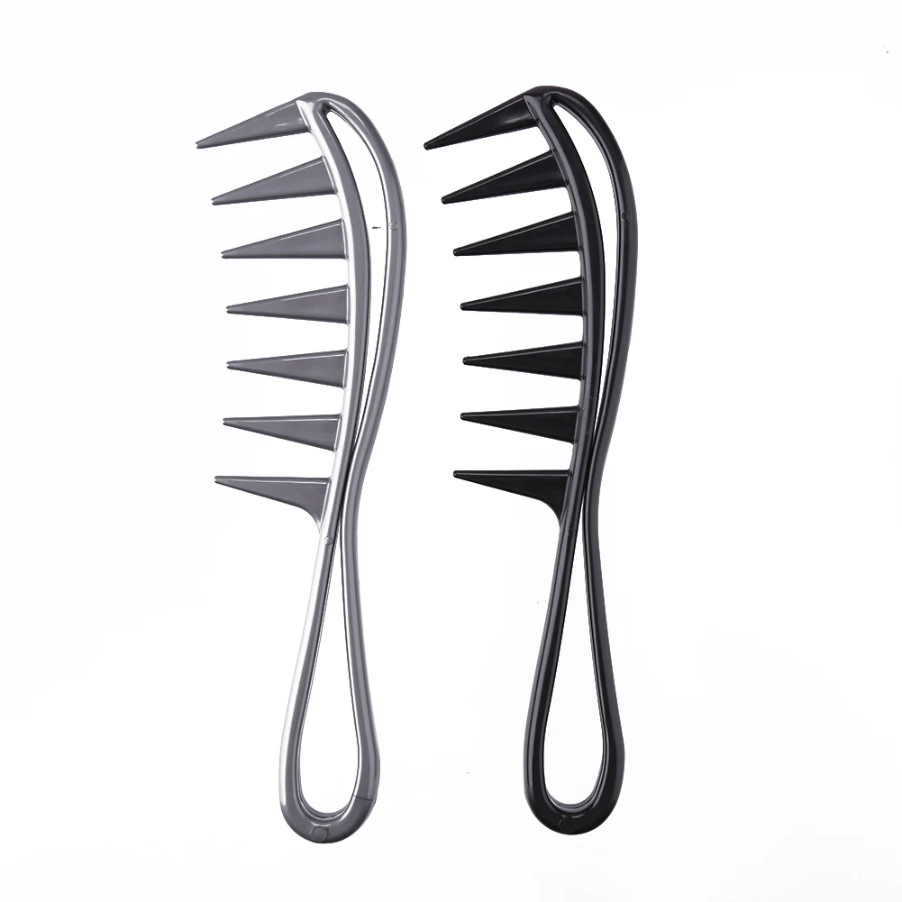 

Wide Tooth Shark Plastic Comb Detangler Curly Hair Salon Hairdressing Comb Massage For Hair Styling Tool for Curl Hair