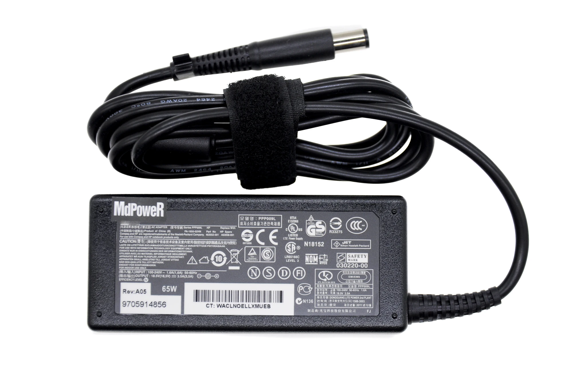 

Original 18.5V 3.5A AC adapter laptop charger For HP 2133 2710 2210B 2230S 2510p 2530p 2540p 2560p 2570p 2710p 2730p 2740p