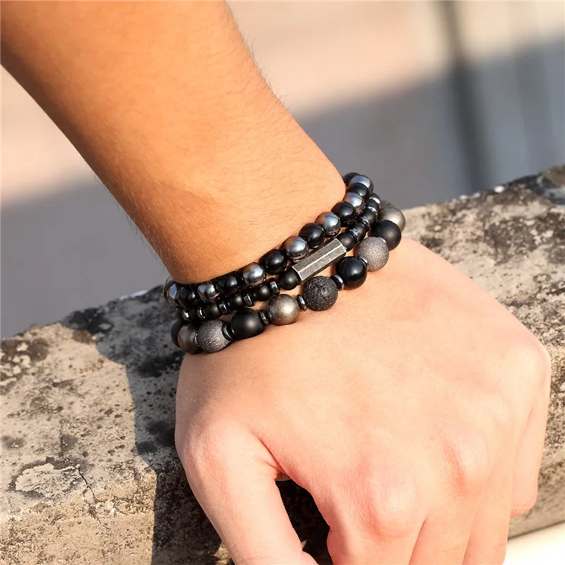 1 комплект 3 шт. плетеные кожаные браслеты для мужчин и женщин винтажные