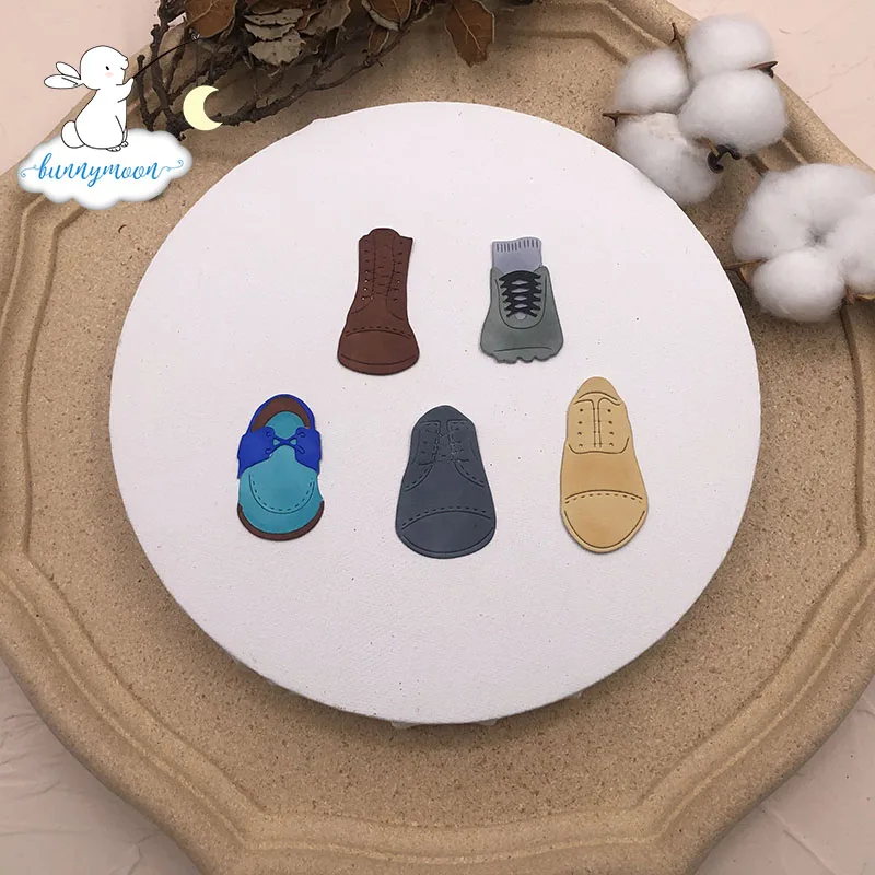 Bunnymoon ShoesMetal Трафаретный вырубной штамп 3D DIY Скрапбукинг углеродный острый