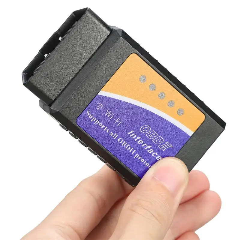 Новый мини ELM327V WiFi V1.5/V2.1 OBD2 автомобильный диагностический инструмент ELM 327 OBD II