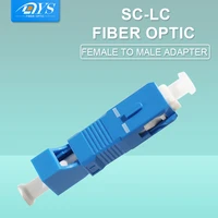 5pcssc upc male to lc upc female hybrid adapter fiber optic connector optical fiber coupler converter