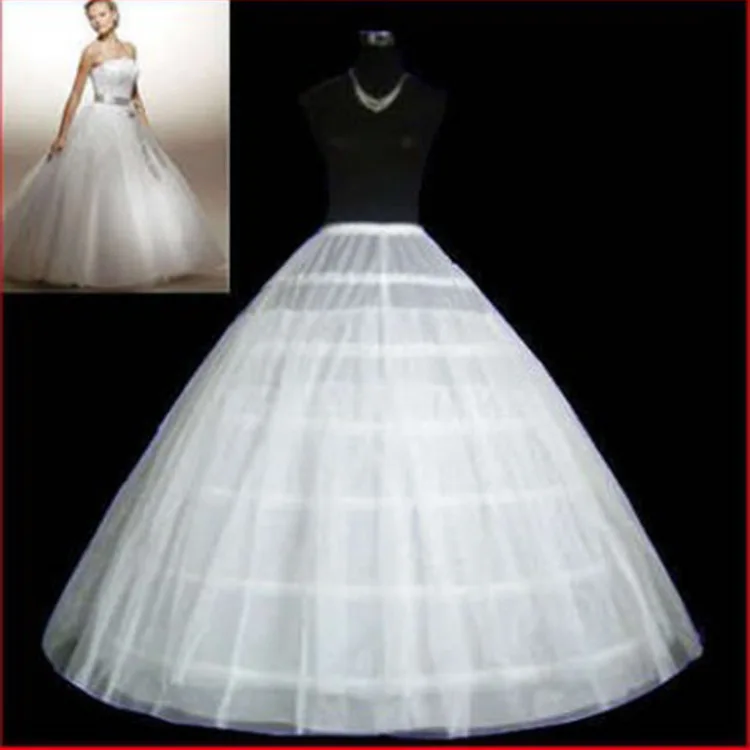 

Ball Gown Adult Women's Skirt Petticoat Crinoline Birdcage Cosplay Underskirt Tutu 2 Layers Tulle and 6 Hoop Skirt For Wedding