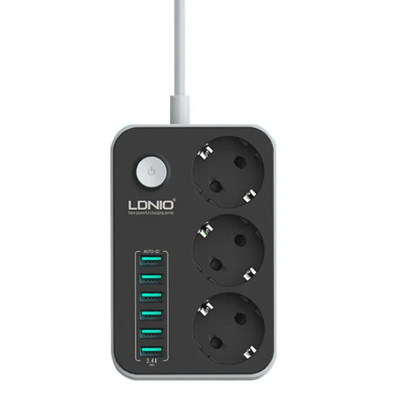 

Household European multifunctional USB carriage round hole mobile power terminal block socket with switch