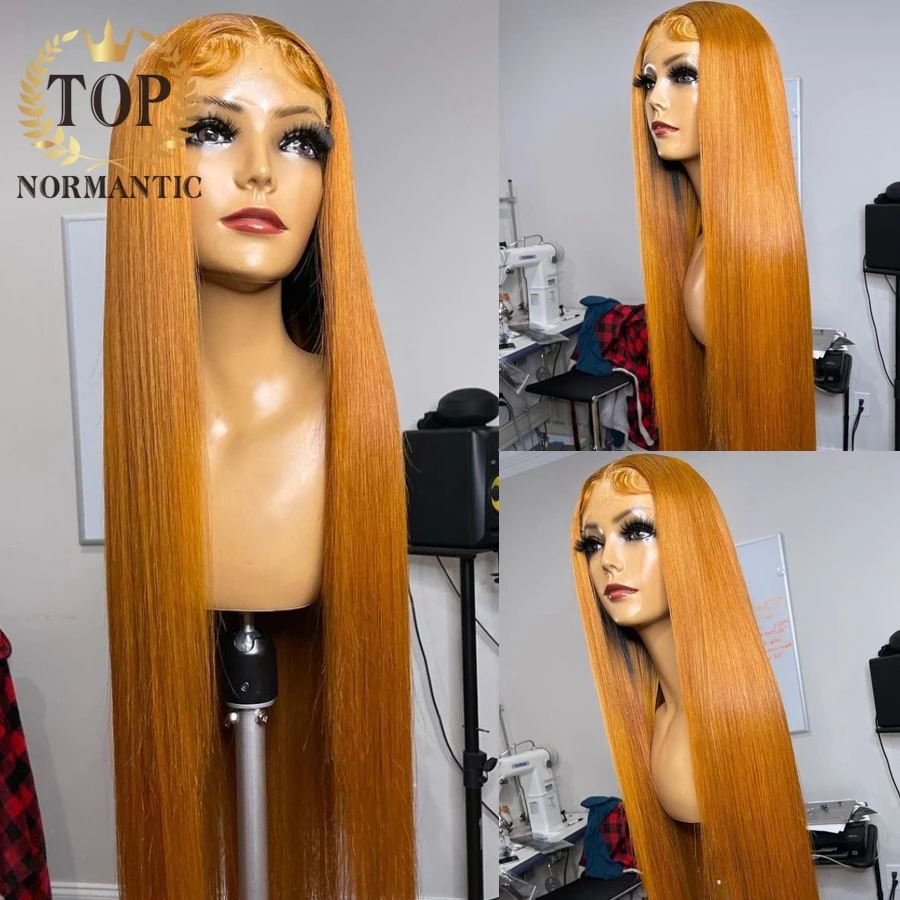 

Topnormantic желтовато-коричневый цвет шелковистый прямой парик 13x 4 кружевной передний индийский человеческий волос Remy парики для женщин с детск...