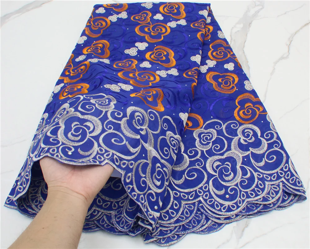 

Африканская кружевная ткань PGC, 5 ярдов, нигерийская швейцарская вуаль, хлопковое кружево в Швейцарии, высокое качество для платья, швейвече...