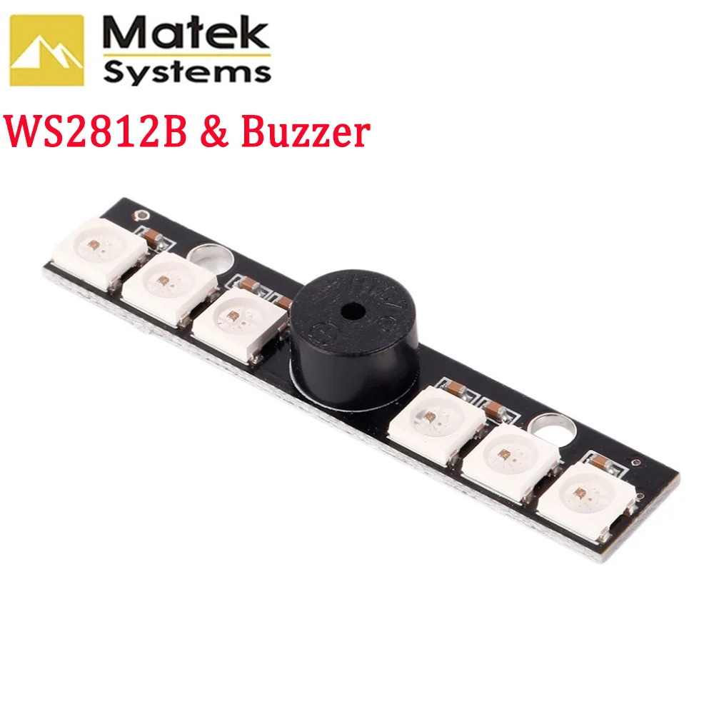 Светодиодный дисплей Matek WS2812B 5 В активный зуммер 6 x RGB для NAZE32 F3 FLIP32 CC3D Skyline32