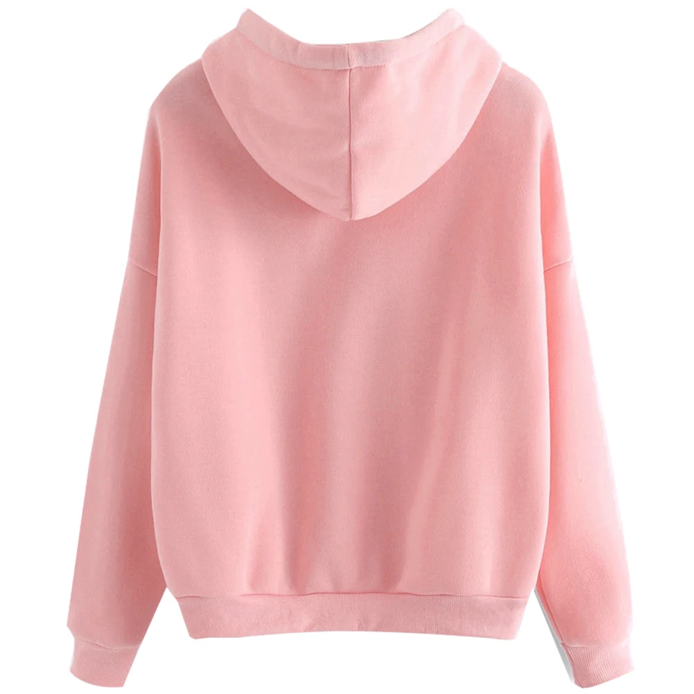 

High Street Knit Hoodies Letter Lady Fleece Pullovers Style Hooded Pullover Hoodies Sweatshirt 11.11 lowest price