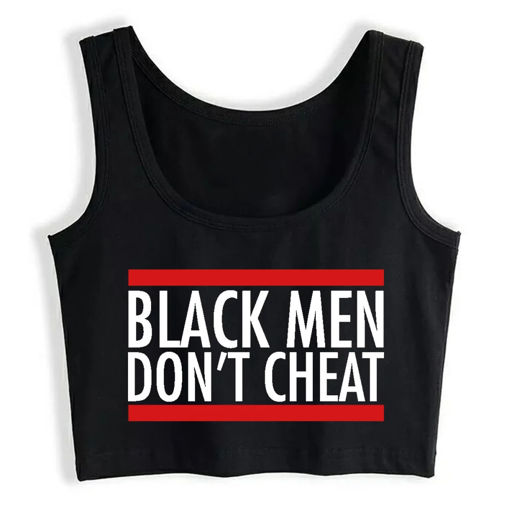 

Кроп-Топ для женщин и мужчин, Черная Женская одежда