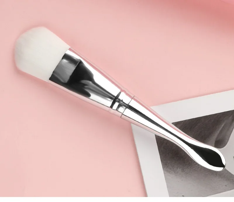 

1pc Silicone Mask Brush With Double-Headed Soft Hair Beauty Tools Facial Product Cosmetic Spa Cream Foundation Using