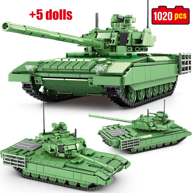 Основной боевой танк Armata WW2 City строительные блоки конструктор военная армия