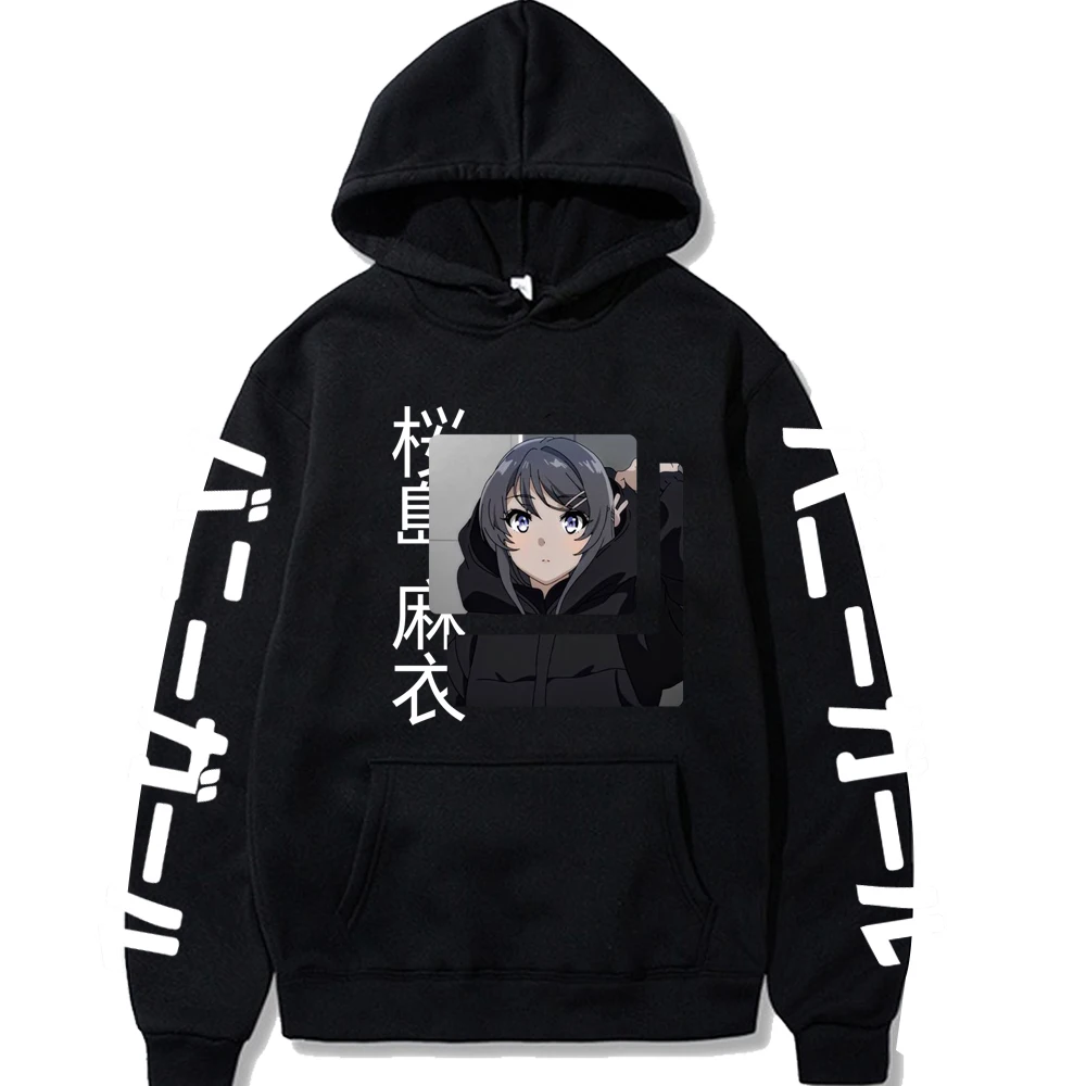 

2021 аниме Sakurajima Mai Толстовка Пуловеры Топы модный принт хип-хоп толстовка унисекс