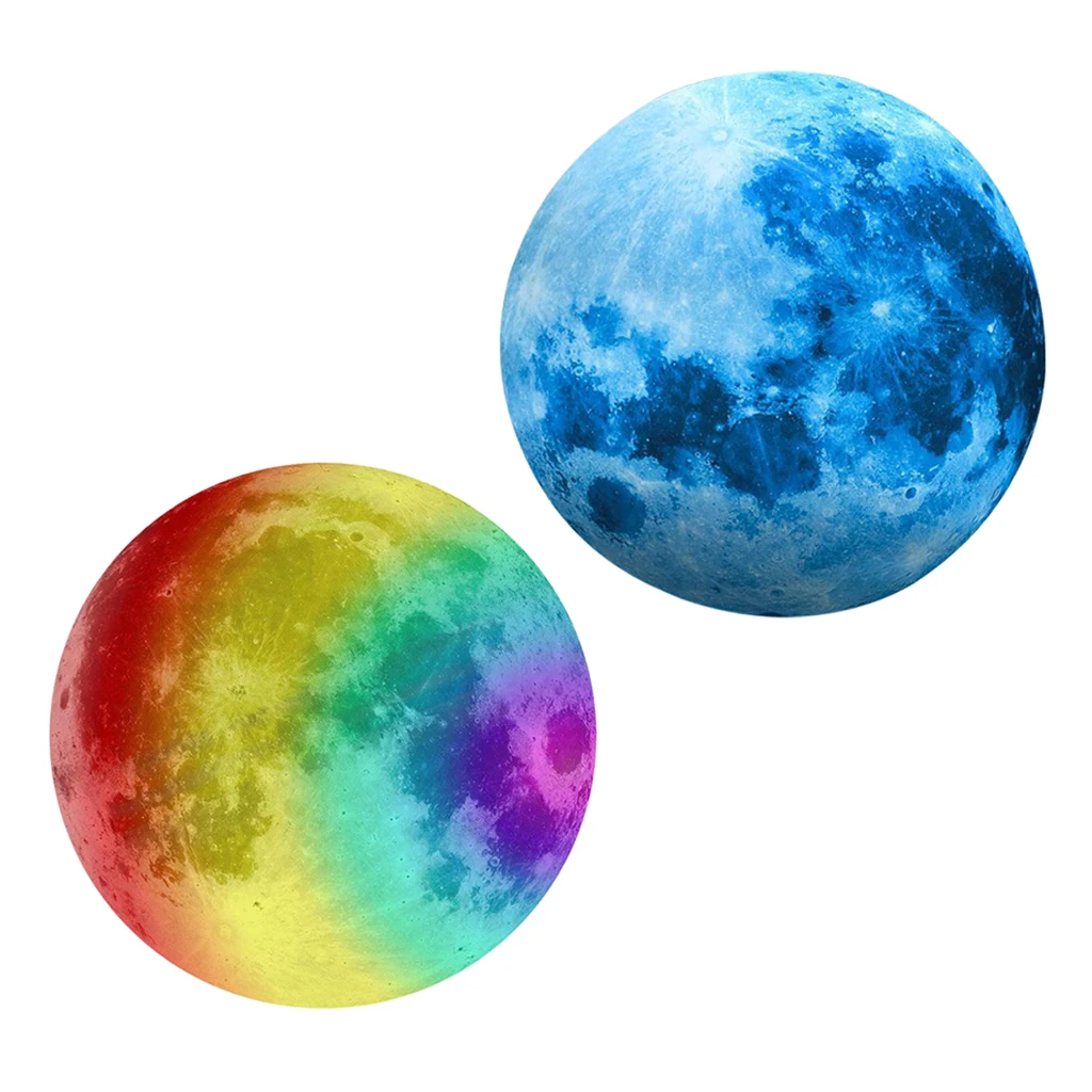 

Realistic Moon Sticker Murals Decorative Glow in the Dark Art Decal Home