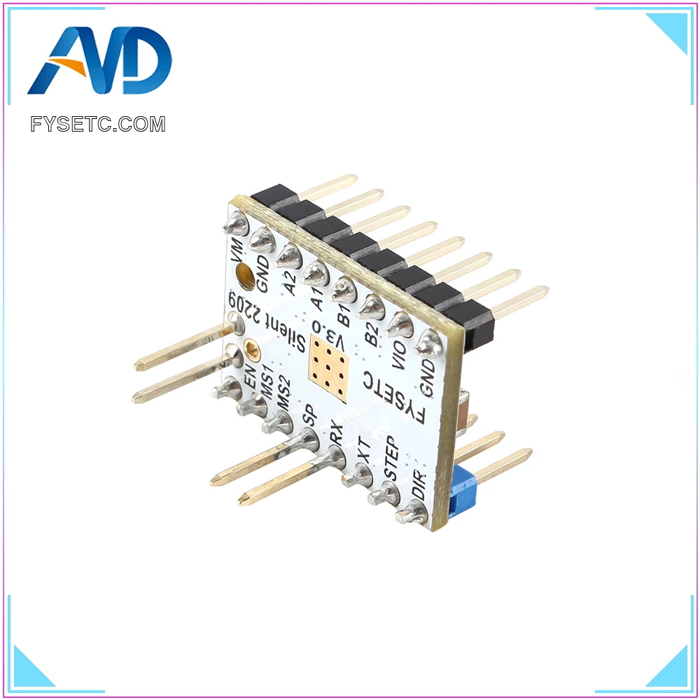 5 шт. TMC2209 v3.0 части 3D-принтера шаговый двигатель драйвер Stepsticks бесшумный драйвер 256 микрошаги ток 2.8A пик VS TMC2208