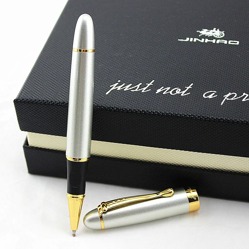 Ручки шариковые jinhao 450 дюйма серебристые/золотистые 0 7 мм 1 шт./лот|Гелевые ручки| |