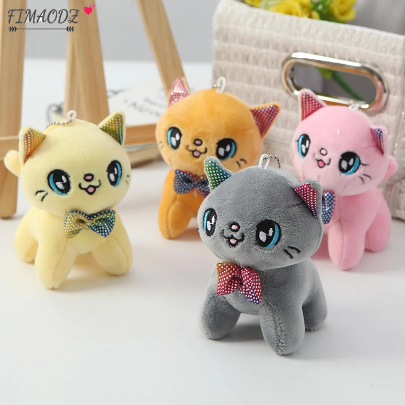 Милый брелок FIMAODZ в виде кошки на удачу плюшевый аниме подвеска животного для