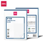 Ламинирующая пленка Deli 100, 3819 листовупаковка, размер 70, A4 (220x305 мм)