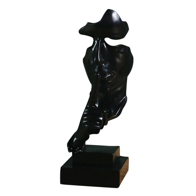 

Creative Abstract Modern Sculpture Thinker Sculpture Silence Is Golden For Office Bedroom Conference Hall 2021 NEW Practical