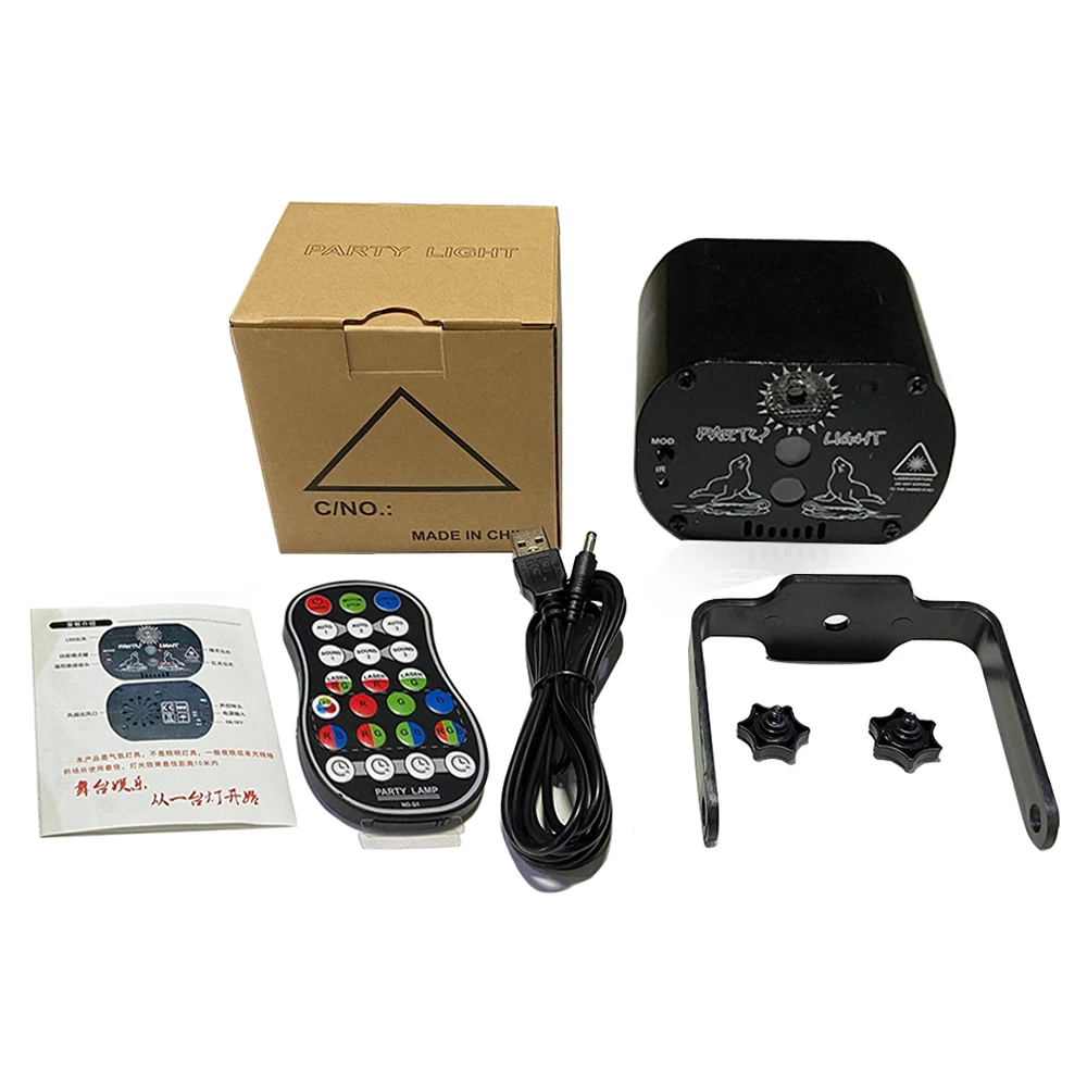 Светодиодный диско-проектор с 60 узорами лазерный прожектор RGB для диджея