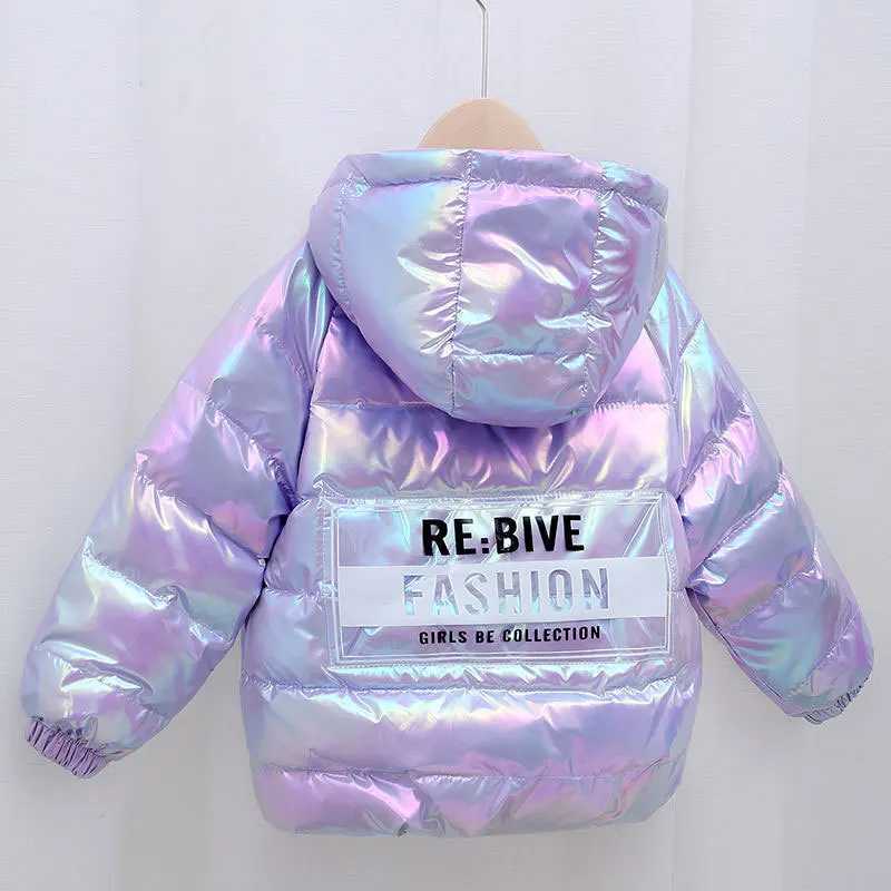 

Hot Baby Girls Winter Jacket Kids Warm Colorful Coat Children Hooded Parka Outerwear Snowsuit Baby Boys Clothing 1-7 Years Old