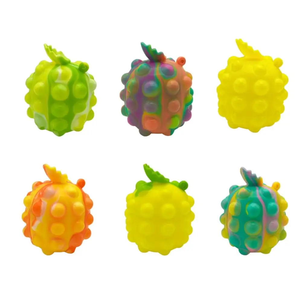 

Stress Relief Push Popper Bubble Squishy Fidgets 3D Round Pineapple Pop on Ball Toy Stress Balls Squeeze Sensory Fidget Toys