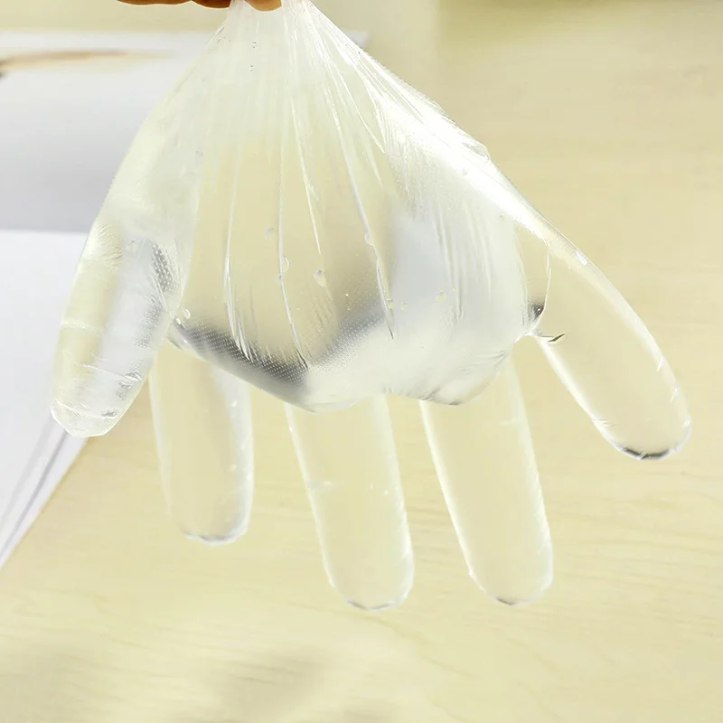 

Food Plastic Gloves, Disposable Gloves for Restaurant and Kitchen, Barbecue Green Food Gloves, Fruit and Vegetable Gloves