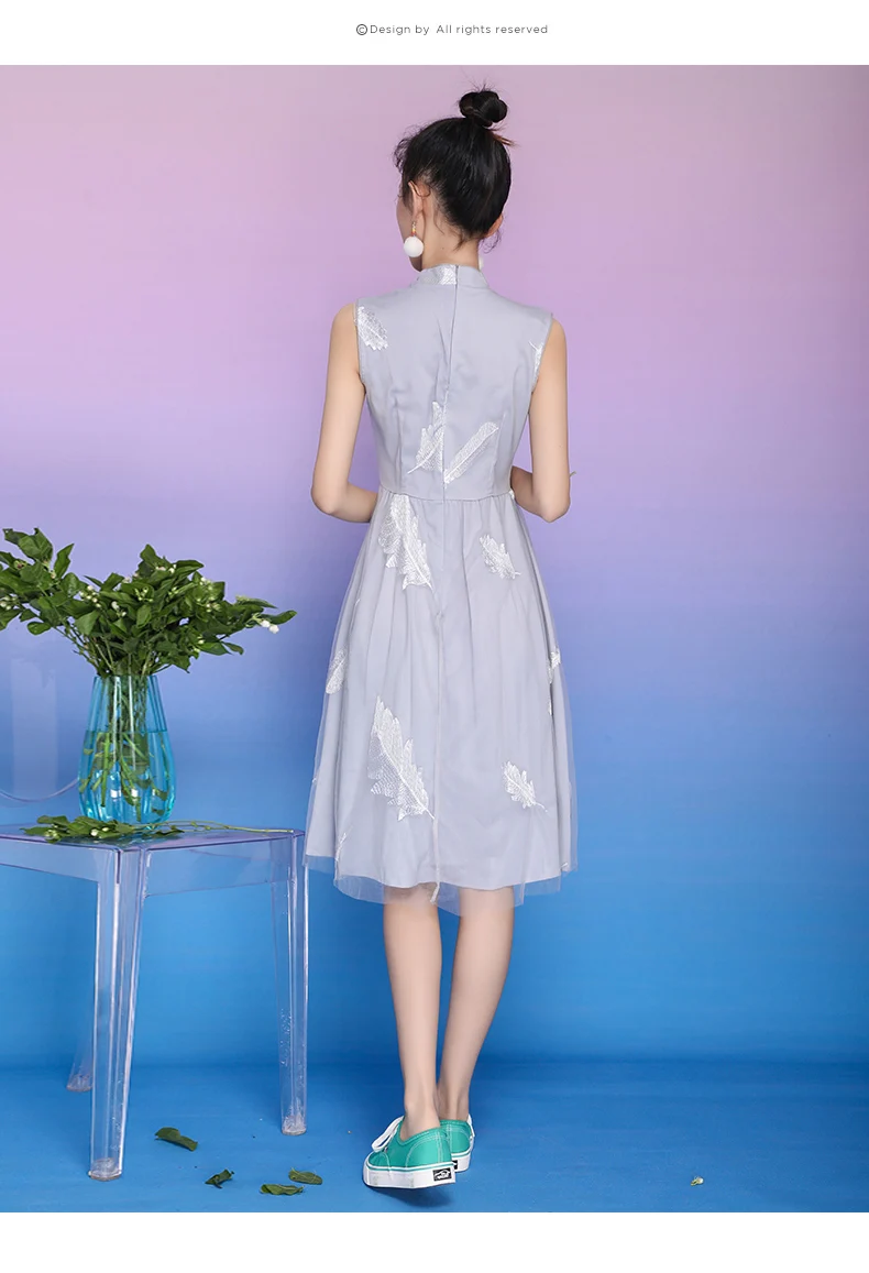 

Improved Cheongsam New Girl Young Chinese Style Dress Retro Dress