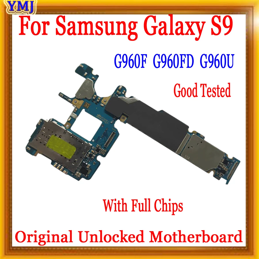 

Factory Unlock Motherboard For Samsung Galaxy S9 G960F G960FD G960U With Full chips + AOS Logic Board 64GB 100% Tested