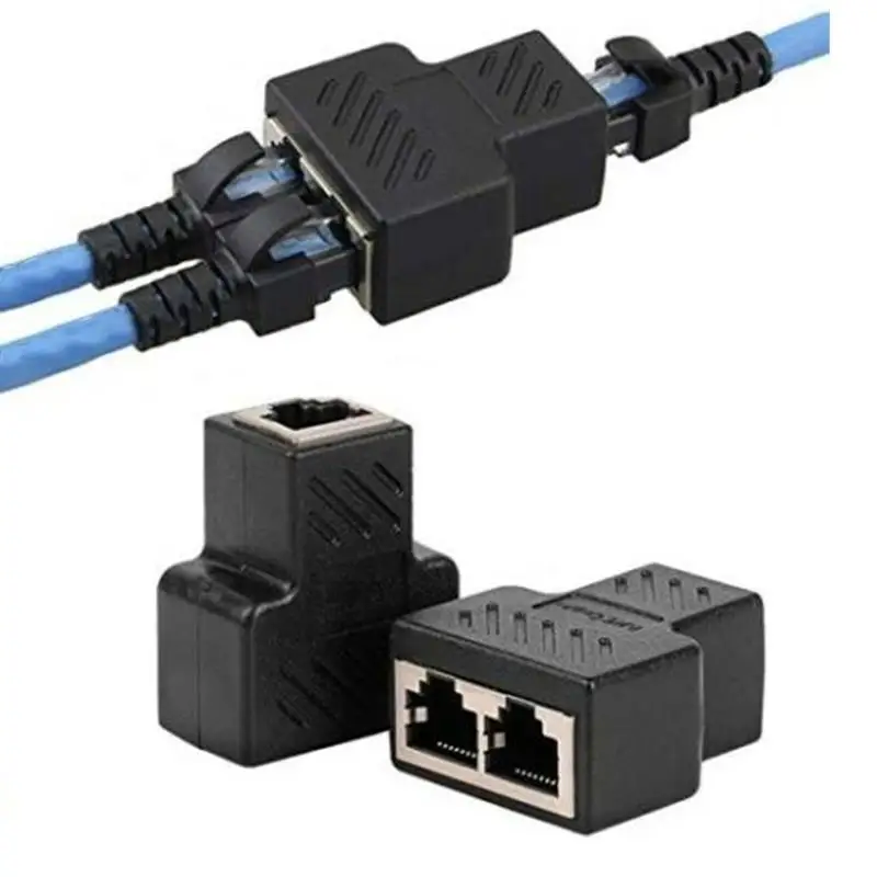 Разветвитель Кабеля Ethernet RJ45 2 шт. двухпортовый соединитель разветвитель сетевого