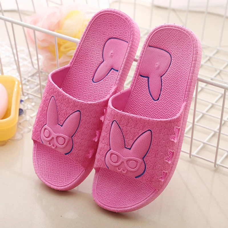 

2020 New Cartoon Rabbit Slippers Women Summer Thick Bottom Indoor Home Couples Home Bathroom Non-slip Soft Slippers TX181