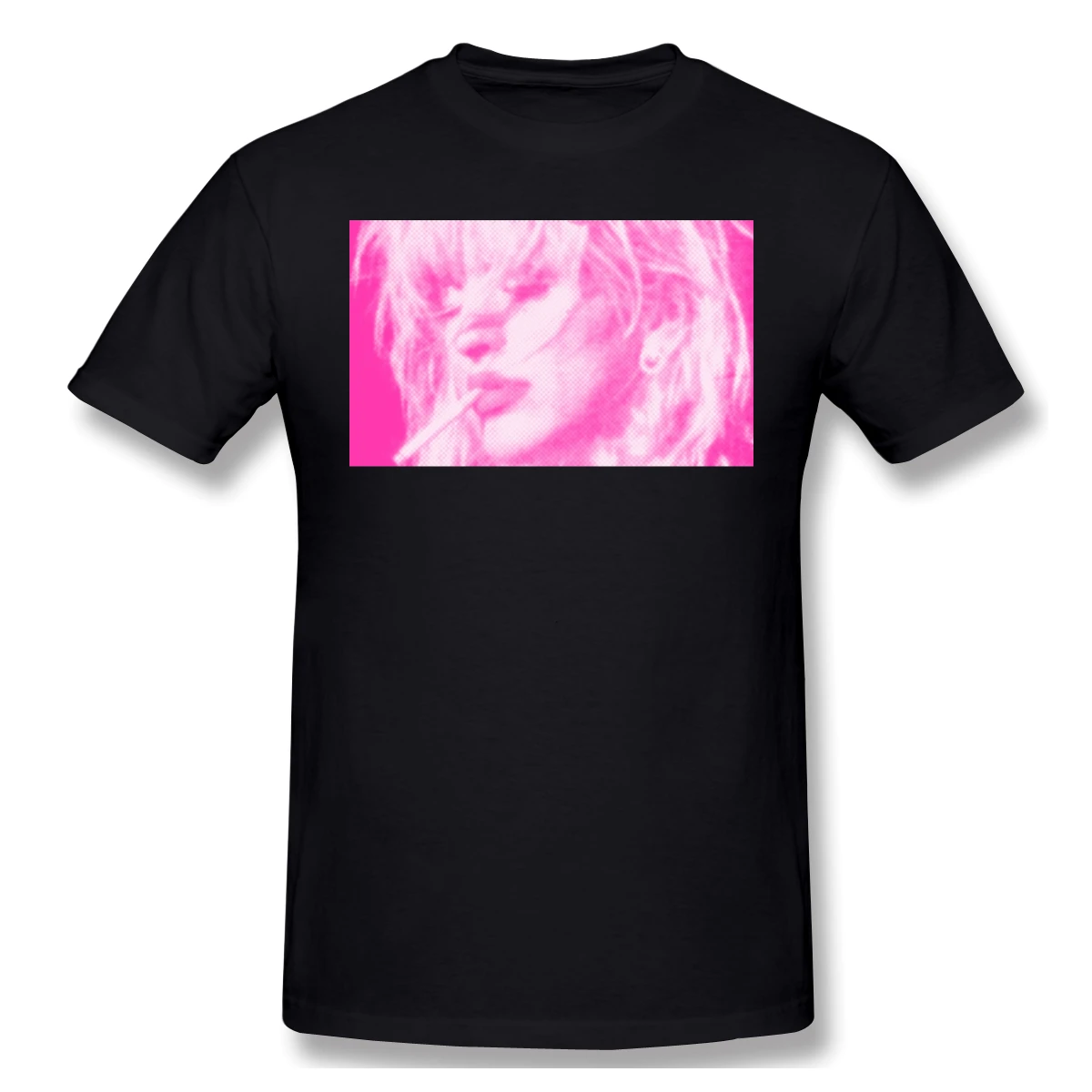 Кортни и любовь розовый защелка Для мужчин классический короткий рукав Футболка