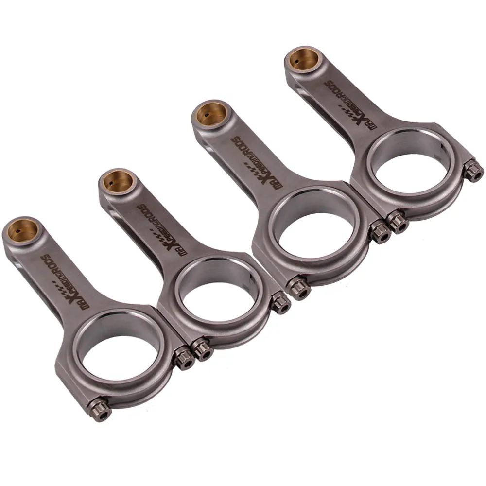 

4340 Connecting Rod Conrod for Volvo B230 2.3L 152mm Pleuel Racing Conrods Con Rods TÜV Certification ARP2000 Bolts