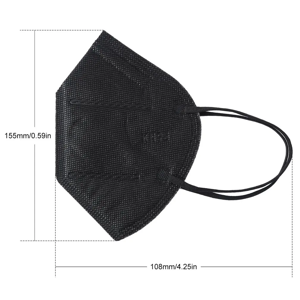 

50/100Pcs Disposable Face Mask KN95 Mascarillas Facial Mask with Valve 5 Layers Filter Protective Breathable 95% Mouth Masks