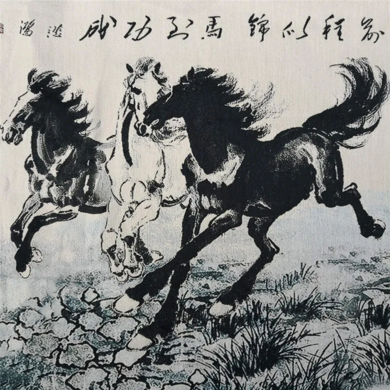 Китайская старинная шелковая картина Thangka с вышивкой | Дом и сад