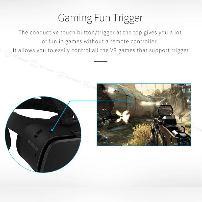 BOBO VR Z6 3D очки Виртуальная реальность для смартфона черный Google Cardboard VR гарнитура шлем Стерео BOBOVR для андроид 4,7-6,2'