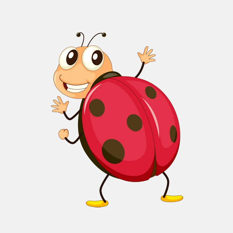 

Cartoon Cute Seven-spot Ladybug Car Sticker Motorcycle Accessories Personalized PVC Bumper Decoration Waterproof Decal 15*11cm