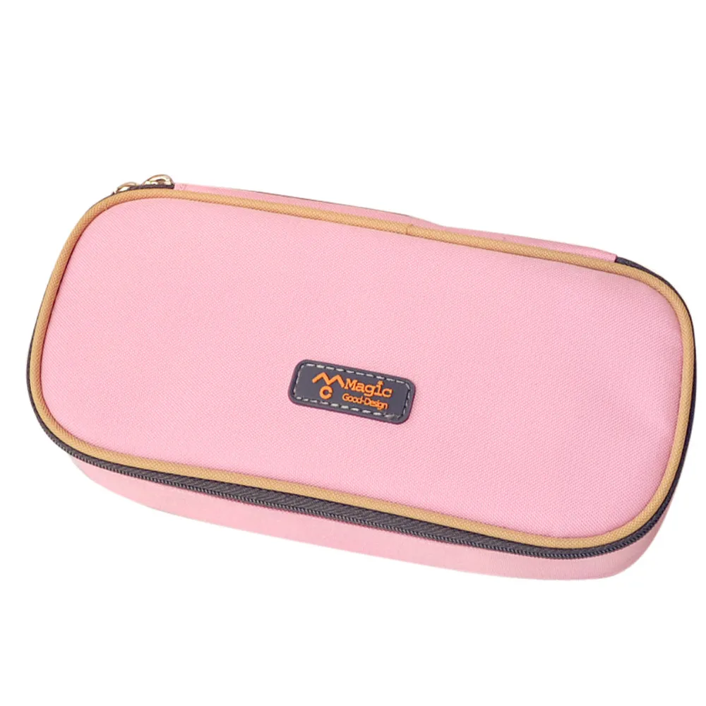 20# Trousse Scolaire большая емкость многофункциональная холщовая пенал сумка-Органайзер для хранения пенал Trousse Scolaire Stylo