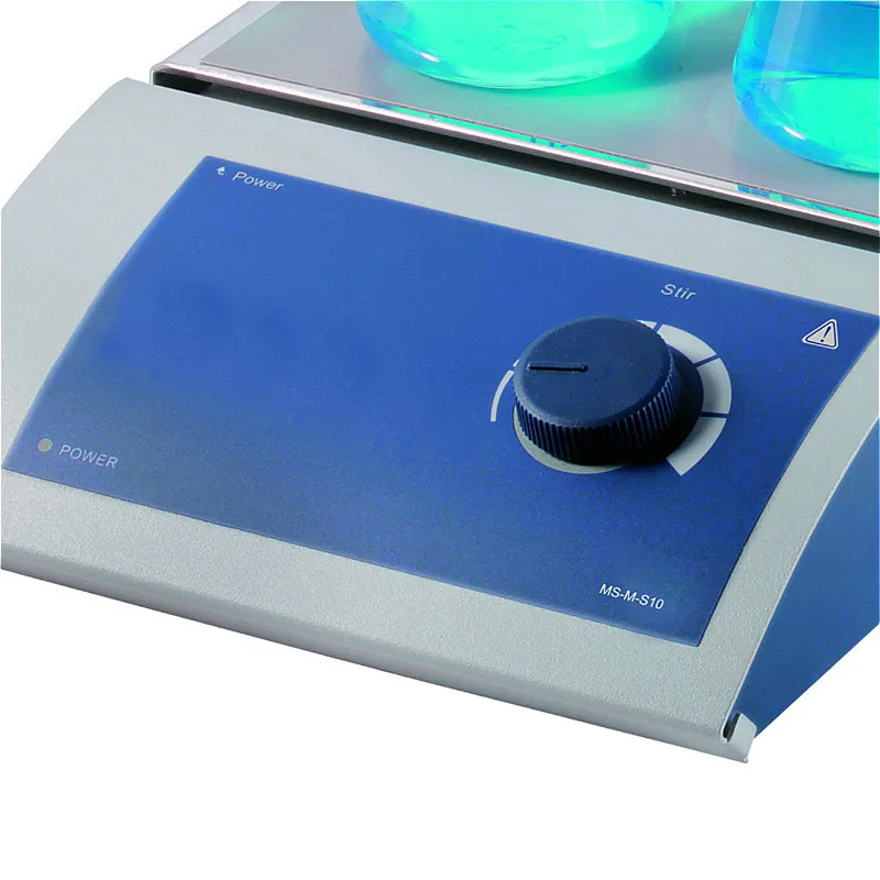 Магнитная мешалка 10-позиционная Рабочая пластина из нержавеющей стали с