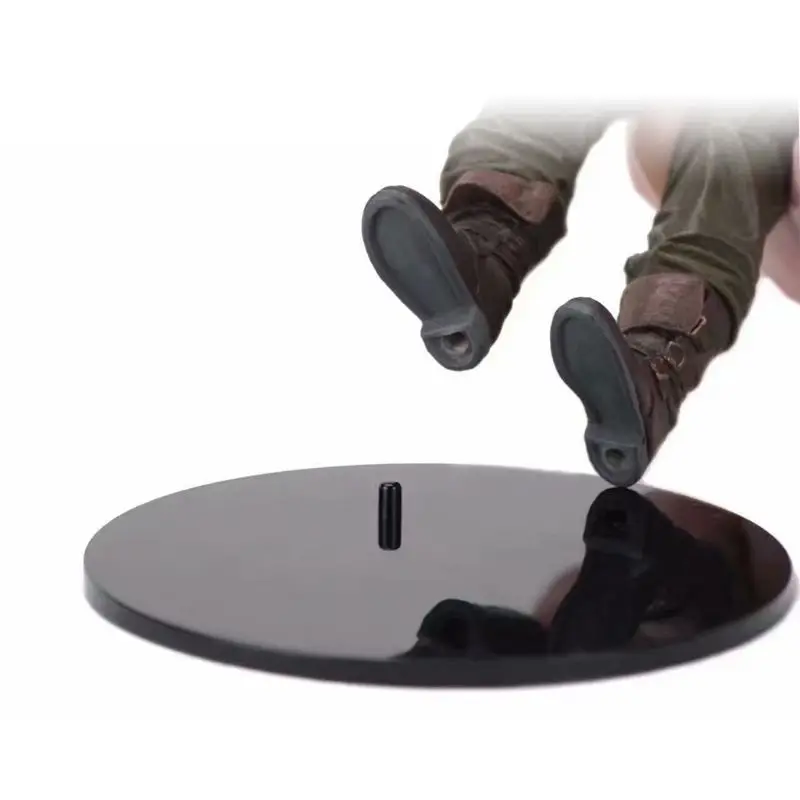 

f 10/Pack Action Figure Black Display Stand Other Figures Accessories for the Bottom Of a Figure's Foot