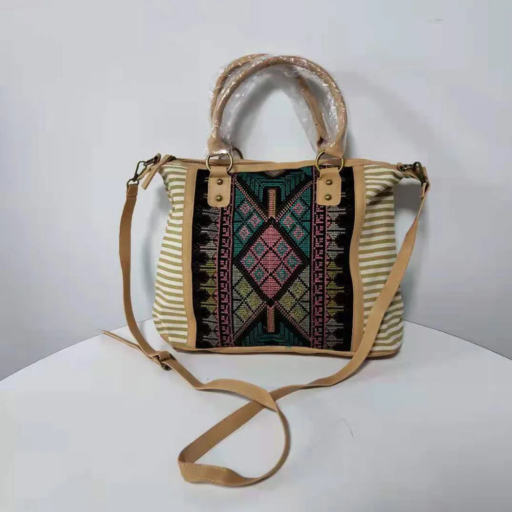 Прямая поставка образец персонализированная Сумка-портмоне Aztec Boston сшитая в