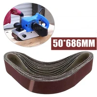10pcsset abrasive sanding belts band 40 1000 grits wood grinding sander tools aluminum oxide 50x686mm