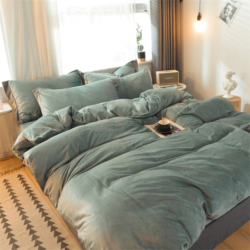 Горячее предложение! Распродажа! Хрустальный Бархатный комплект постельного