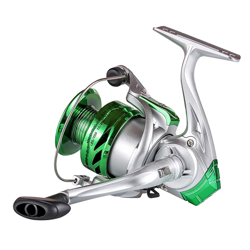 

JOSBY Fishing Reel Movement Spinning Series Metal Spool Wheel For Sea Carp Electroplating Green Gold
