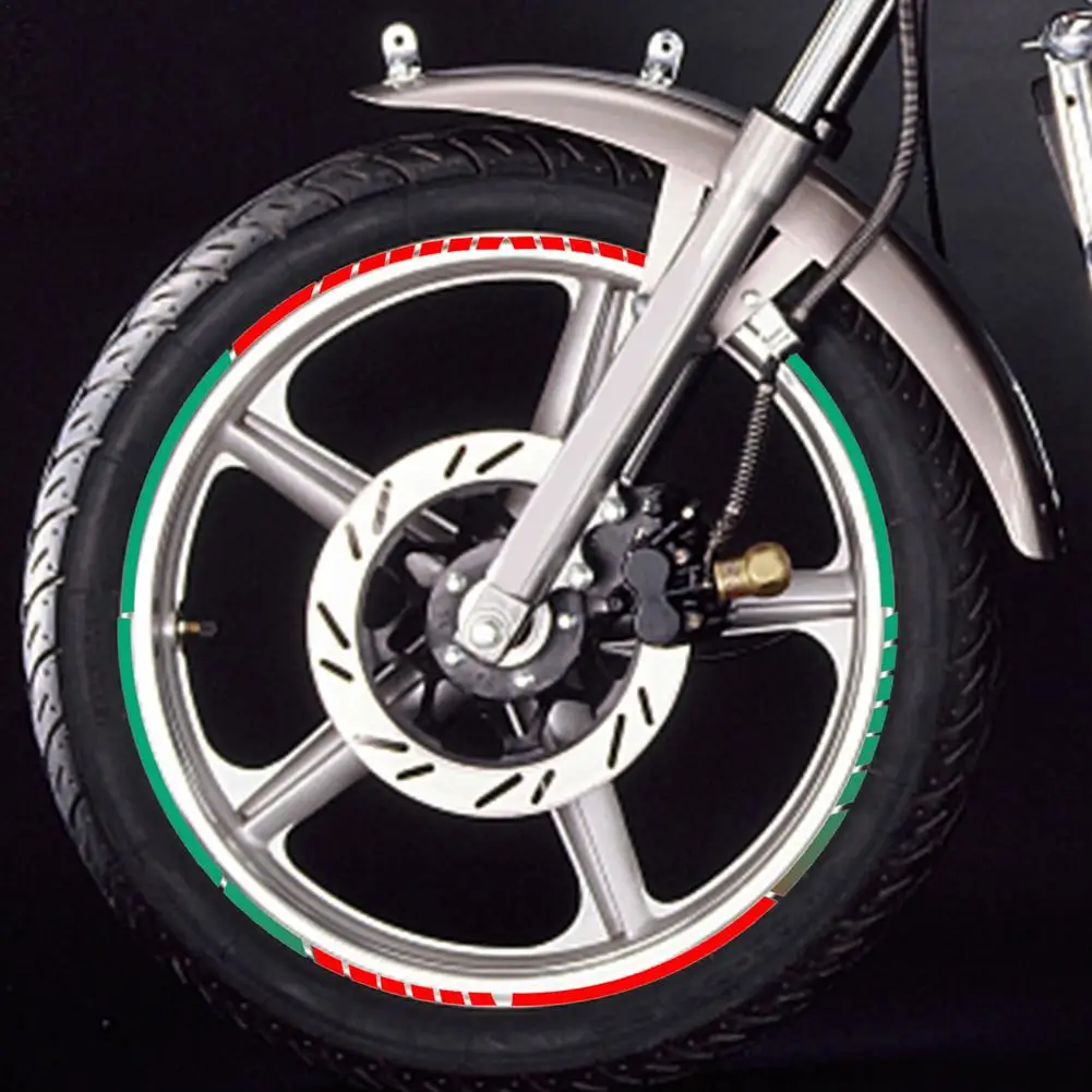 

7 Colors Car Styling Strips Reflective Wheel Stickers Motocross Bike Motorcycle Decals Stickers 17/18 Inch Reflective Rim Tape