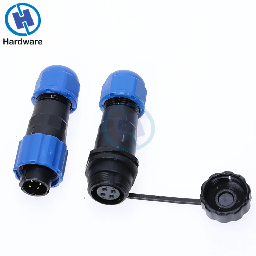 1 пара IP68 SP13 2Pin/3pin/4pin/5pin/6Pin/7pin/9pin Водонепроницаемая пневматическая вилка Панельное