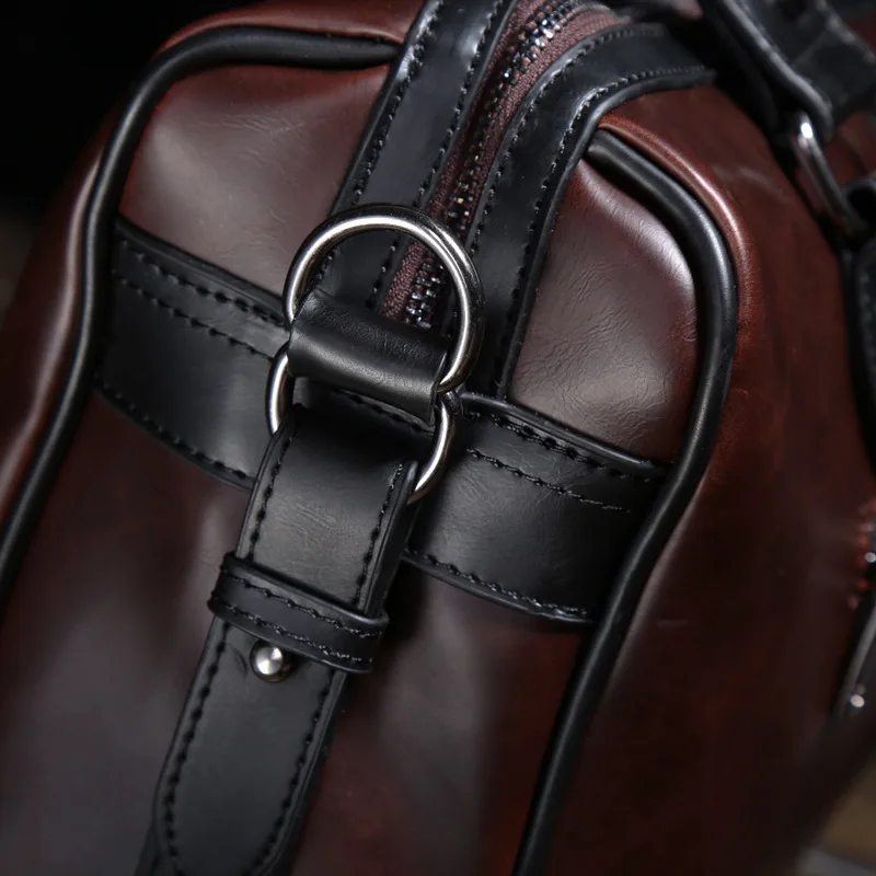 Новая модная мужская сумка через плечо из кожи Крейзи Хорс портативная