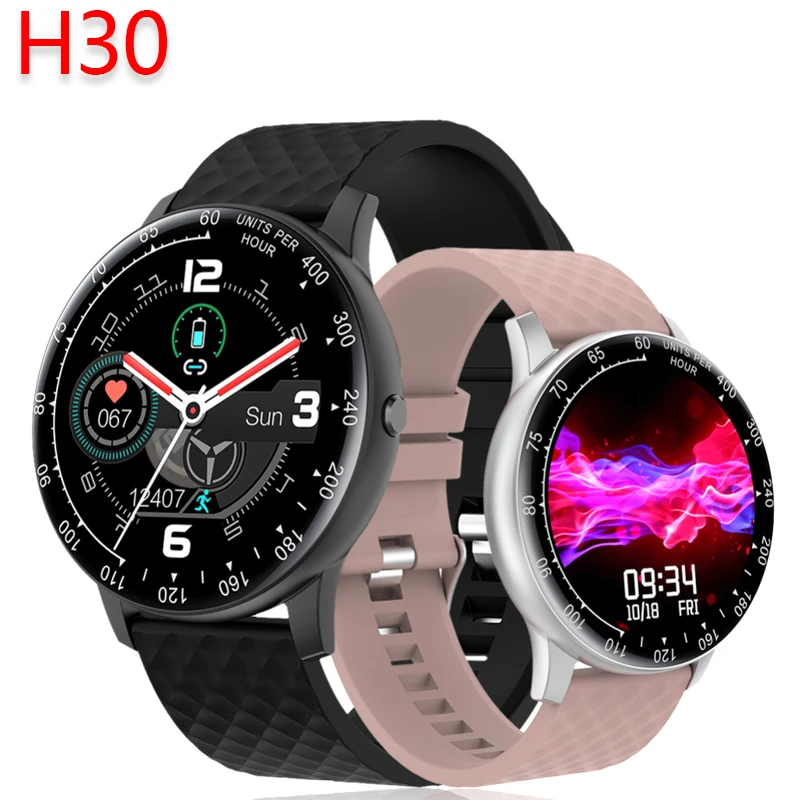 

H30 Smart Watch Men Women DIY Watchface Full Touch Fitness Tracker Heart Rate Blood Pressure Smart Clock IP67 Waterproof Watch