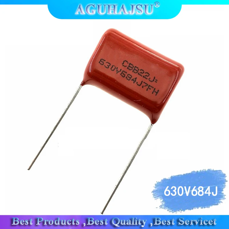 10 шт. 630V684J 0 68 мкФ шаг 20 мм 684 630V 680nf CBB полипропиленовый пленочный конденсатор с