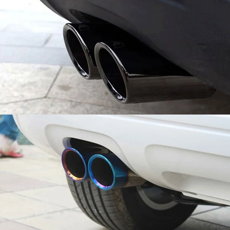 1 шт./2 шт. автомобильный глушитель выхлопной трубы наконечники для VW Tiguan Passat B7 CC Audi